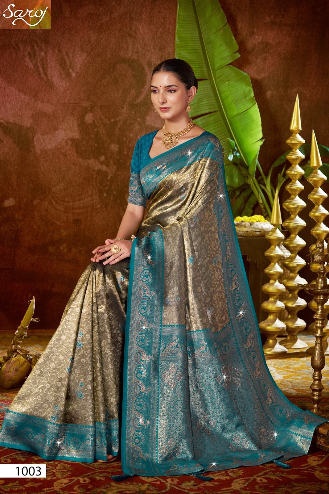 Niharika Silk Saroski Vol 2 Saroj Sarees Exporter Gujarat