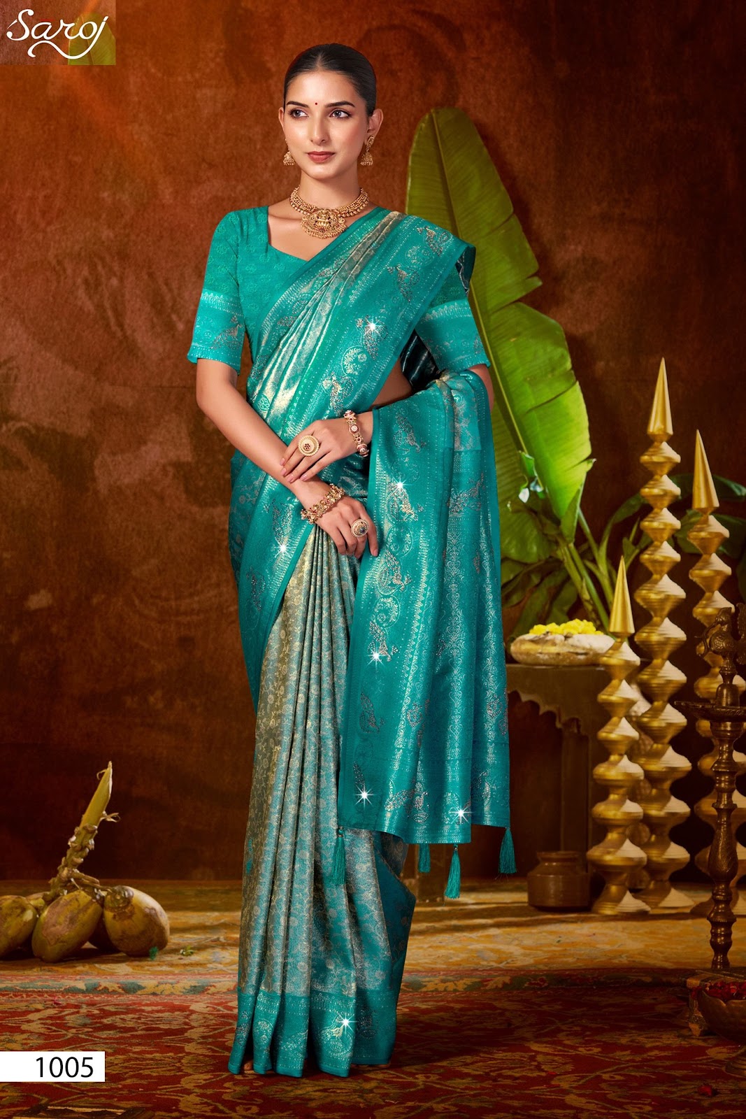 Niharika Silk Saroski Vol 2 Saroj Sarees Exporter Gujarat