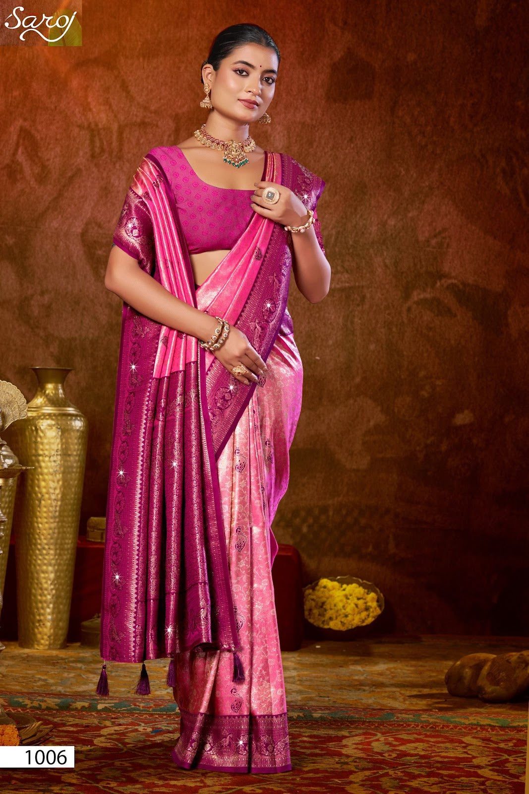 Niharika Silk Saroski Vol 2 Saroj Sarees Exporter Gujarat