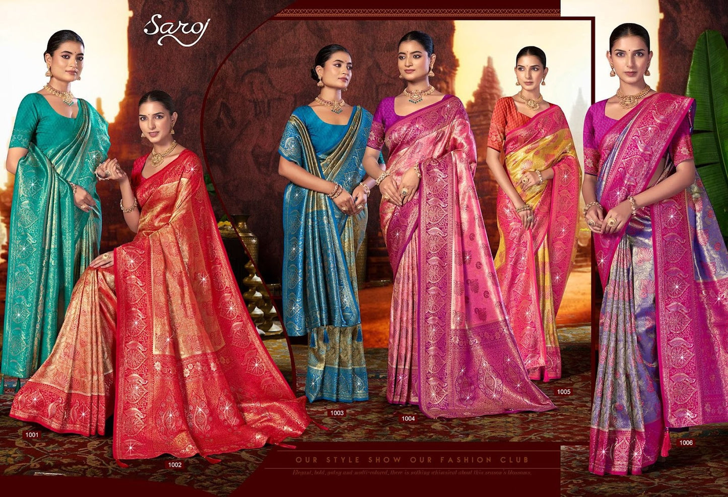 Niharika Silk Saroski Vol 3 Saroj Sarees Wholesaler Gujarat