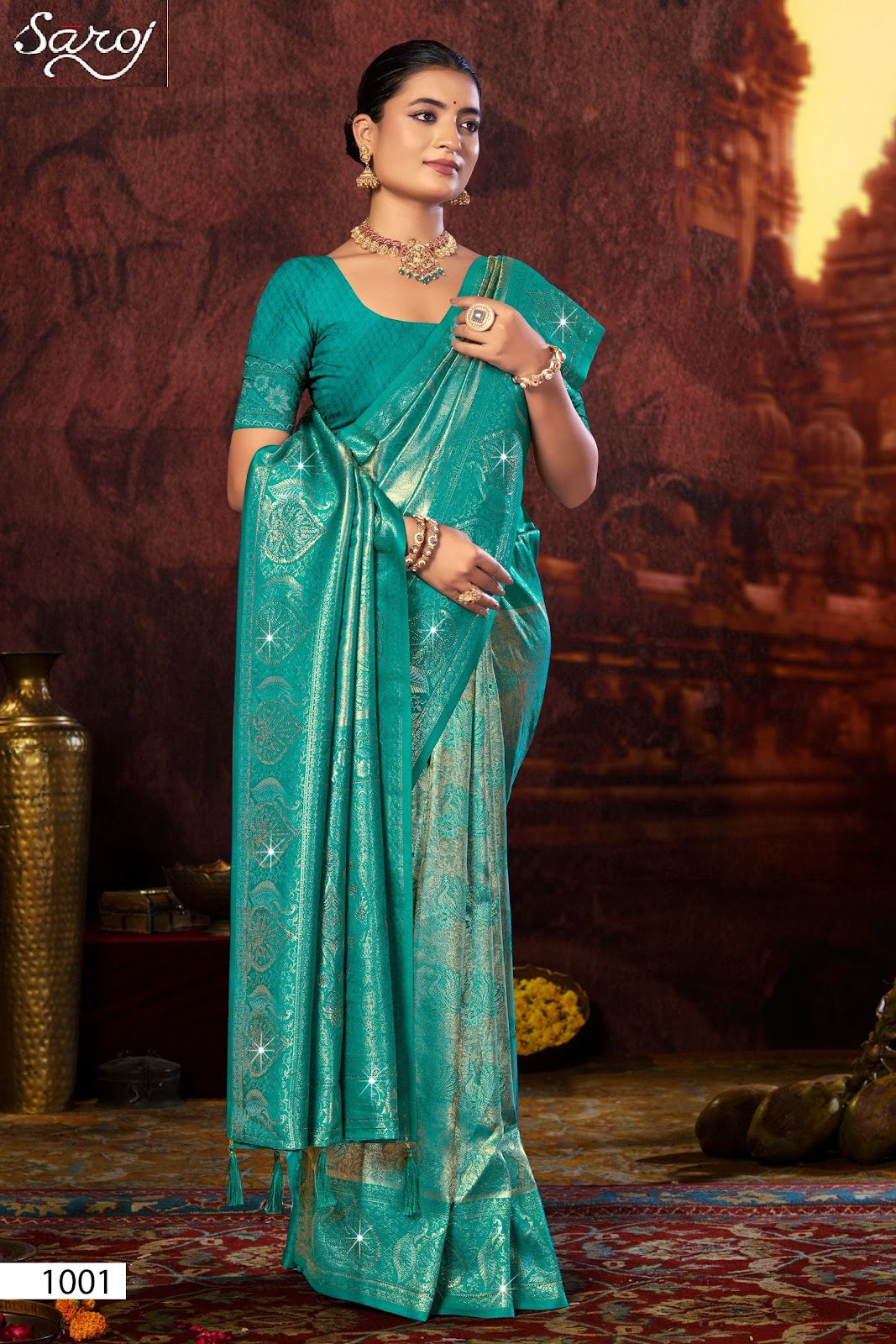 Niharika Silk Saroski Vol 3 Saroj Sarees Wholesaler Gujarat