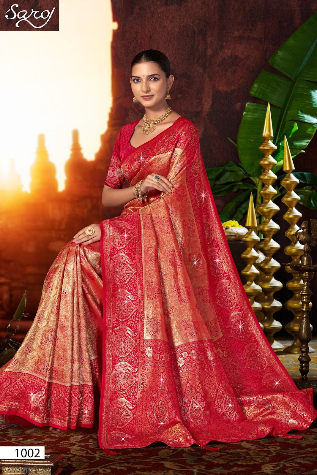 Niharika Silk Saroski Vol 3 Saroj Sarees Wholesaler Gujarat