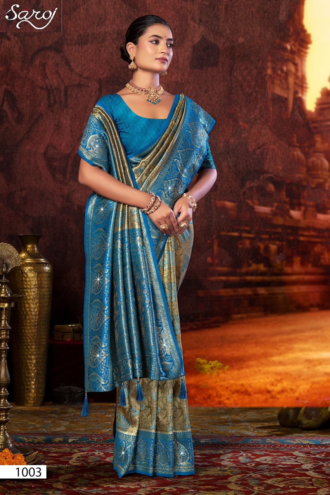 Niharika Silk Saroski Vol 3 Saroj Sarees Wholesaler Gujarat