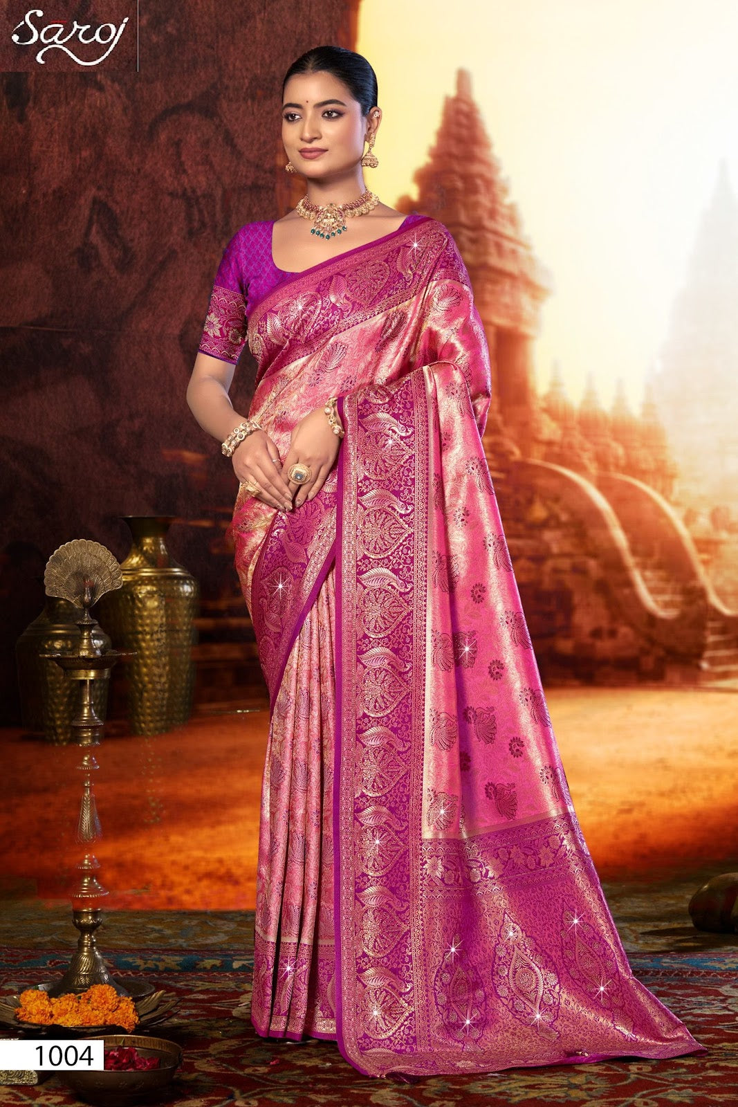 Niharika Silk Saroski Vol 3 Saroj Sarees Wholesaler Gujarat