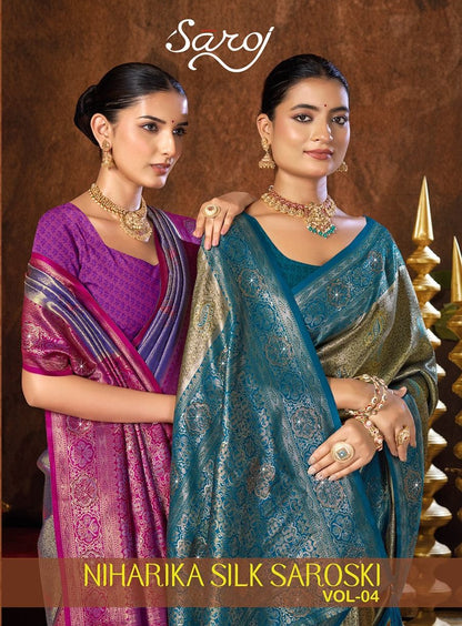 Niharika Silk Saroski Vol 4 Saroj Sarees Wholesale