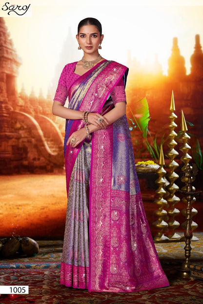 Niharika Silk Saroski Vol 5 Saroj Sarees Manufacturer