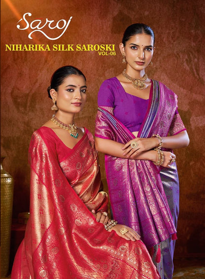 Niharika Silk Saroski Vol 6 Saroj Sarees Supplier