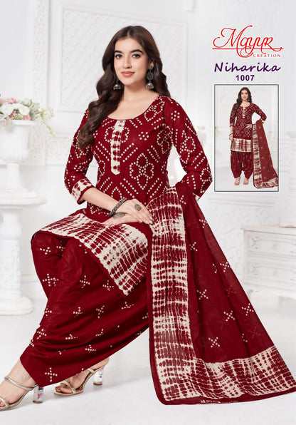 Niharika Vol 1 Mayur Creation Cotton Dress Material Supplier Gujarat