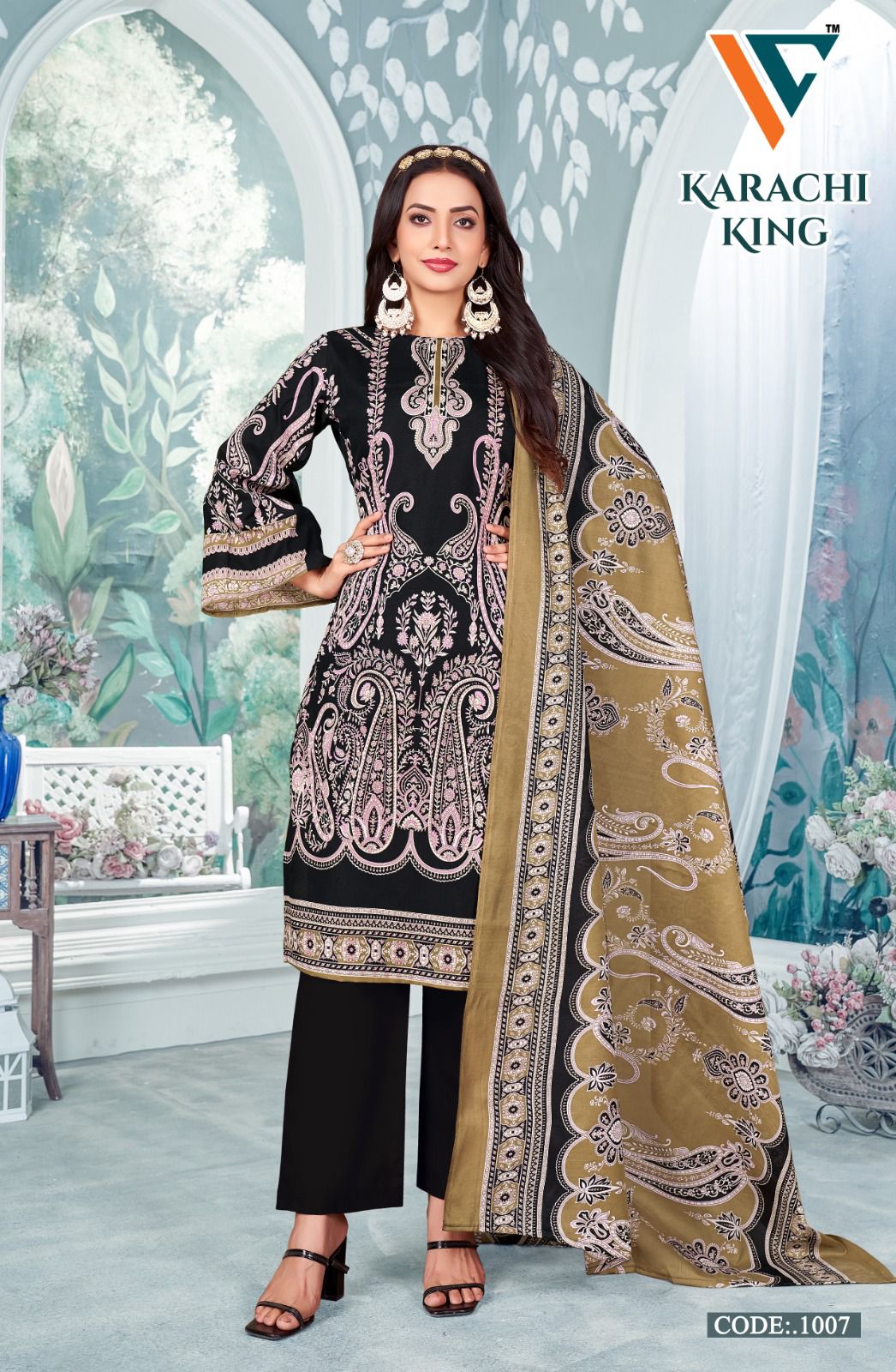 Niharika Vol 1 Vandana Creation Cotton Karachi Salwar Suits Wholesaler