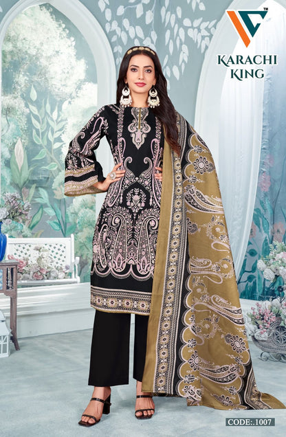 Niharika Vol 1 Vandana Creation Cotton Karachi Salwar Suits Wholesaler