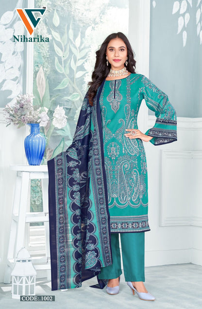 Niharika Vol 1 Vandana Creation Cotton Karachi Salwar Suits Wholesaler