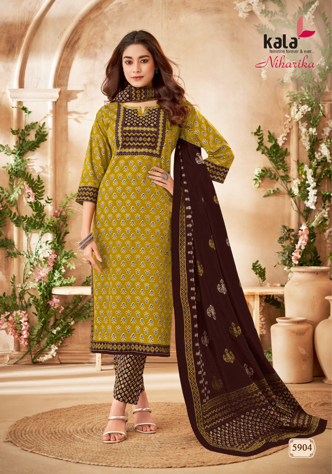 Niharika Vol 2 Kala Cotton Readymade Pant Style Suits Wholesale Rate