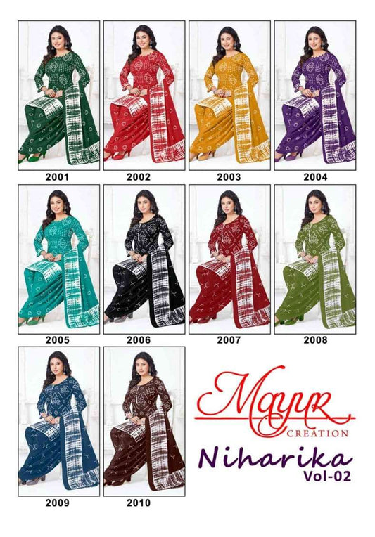 Niharika Vol 2 Mayur Creation Cotton Dress Material Exporter Gujarat