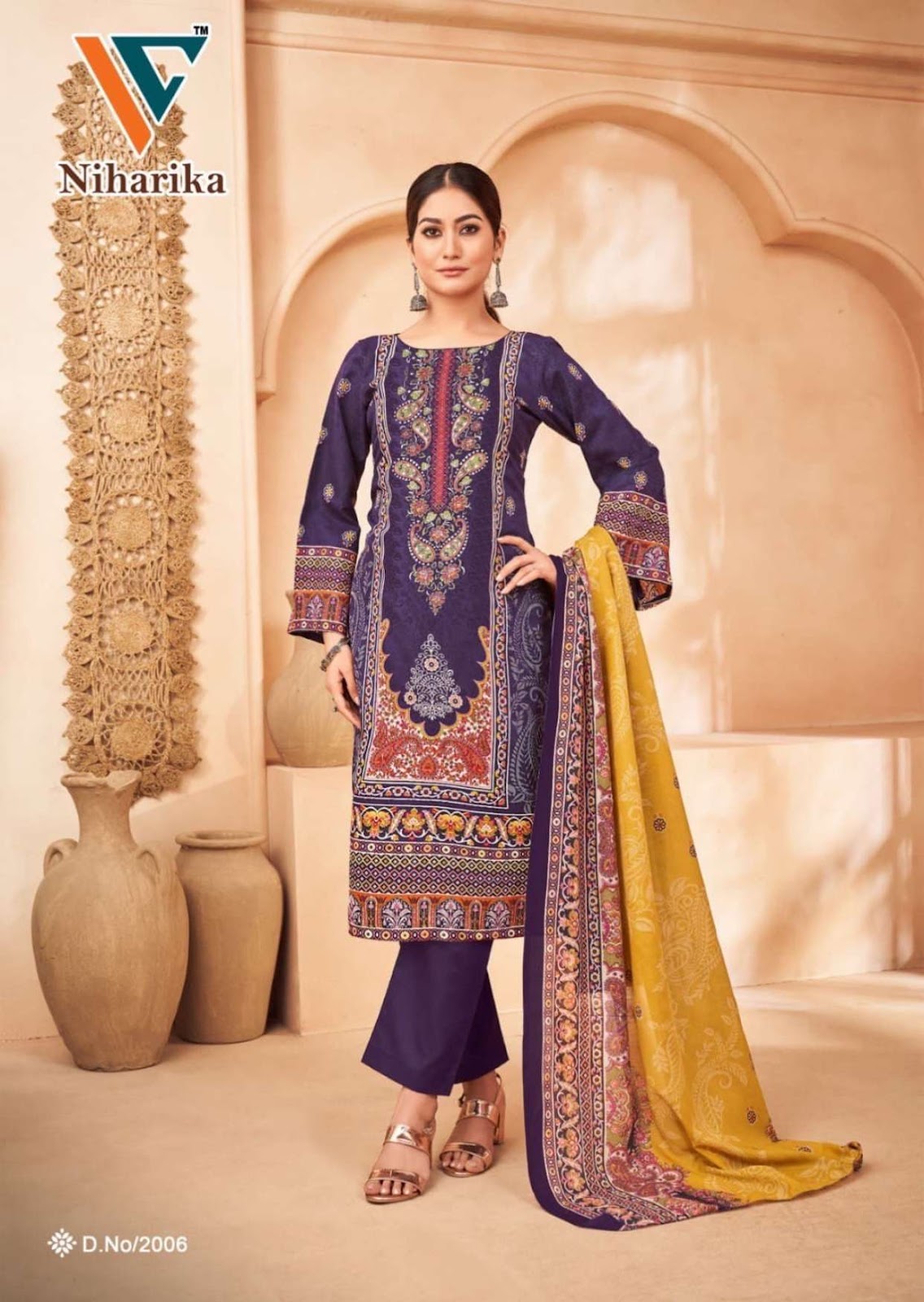 Niharika Vol 2 Vandana Creation Cotton Karachi Salwar Suits Manufacturer