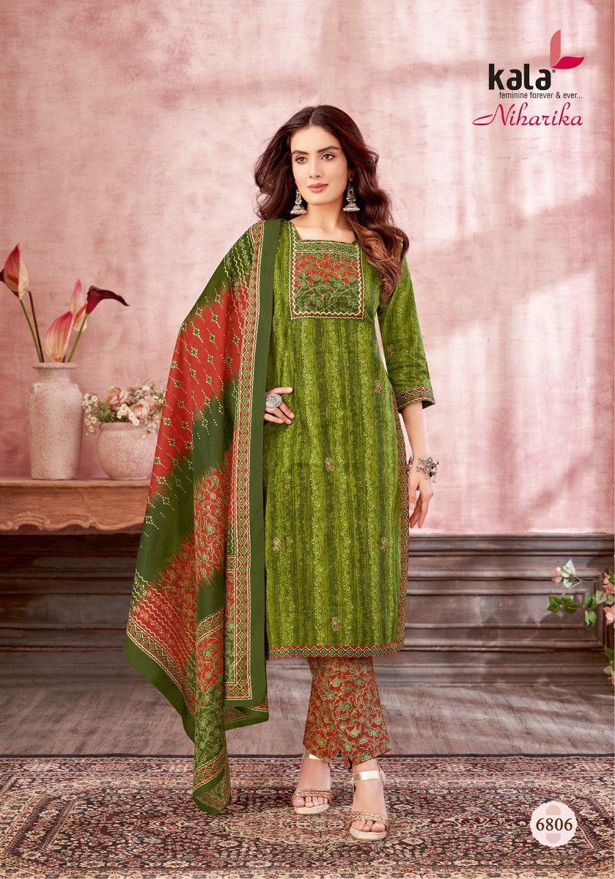 Niharika Vol 3 Kala Readymade Cotton Pant Suits Wholesaler Gujarat