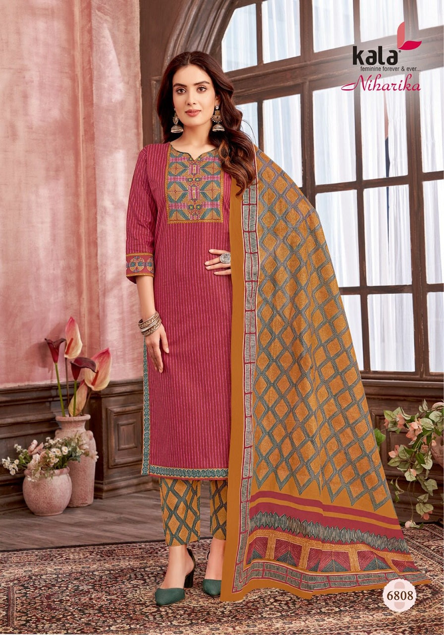 Niharika Vol 3 Kala Readymade Cotton Pant Suits Wholesaler Gujarat