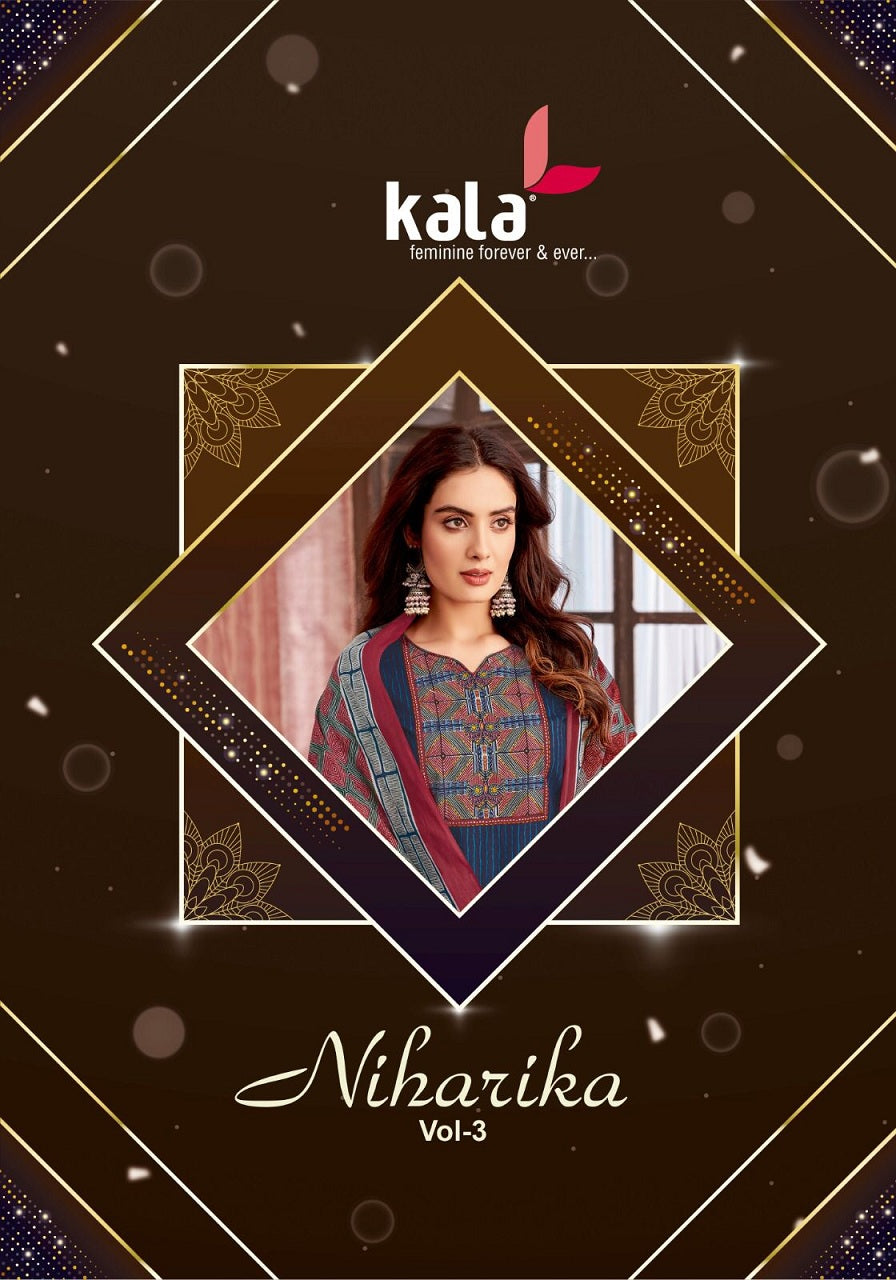Niharika Vol 3 Kala Readymade Cotton Pant Suits Wholesaler Gujarat