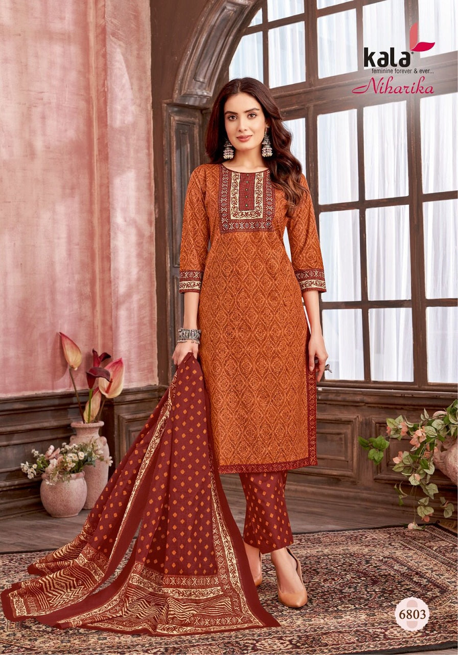 Niharika Vol 3 Kala Readymade Cotton Pant Suits Wholesaler Gujarat