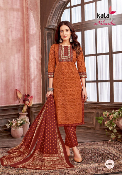 Niharika Vol 3 Kala Readymade Cotton Pant Suits Wholesaler Gujarat