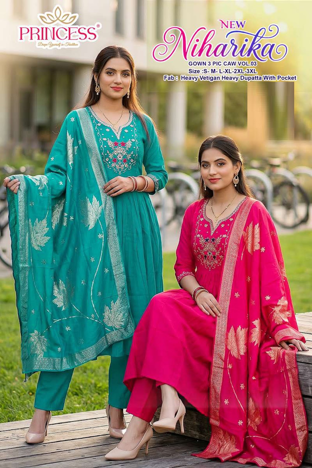 Niharika Vol 3 Princess Creation Vatican Readymade Anarkali Suits Exporter
