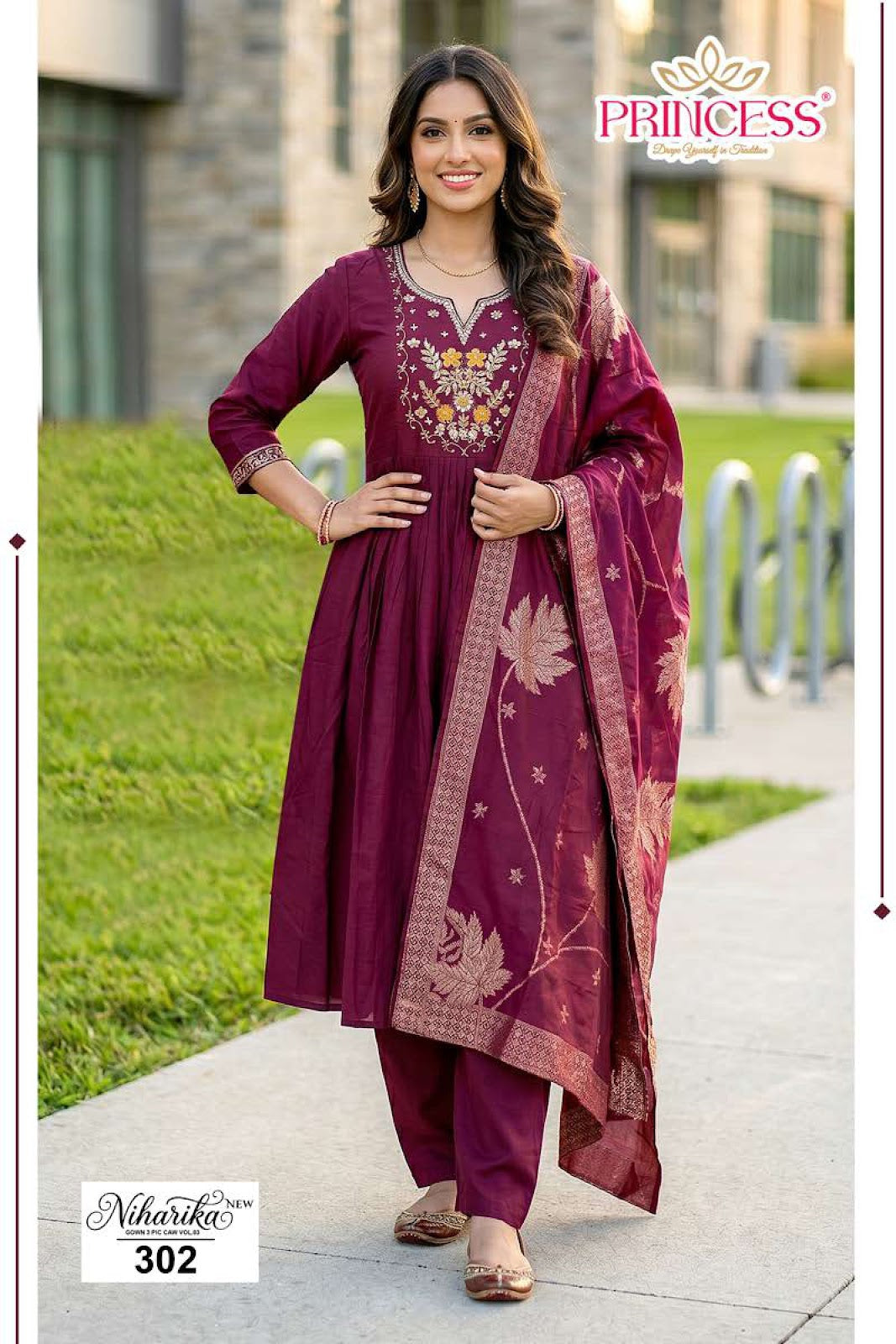 Niharika Vol 3 Princess Creation Vatican Readymade Anarkali Suits Exporter