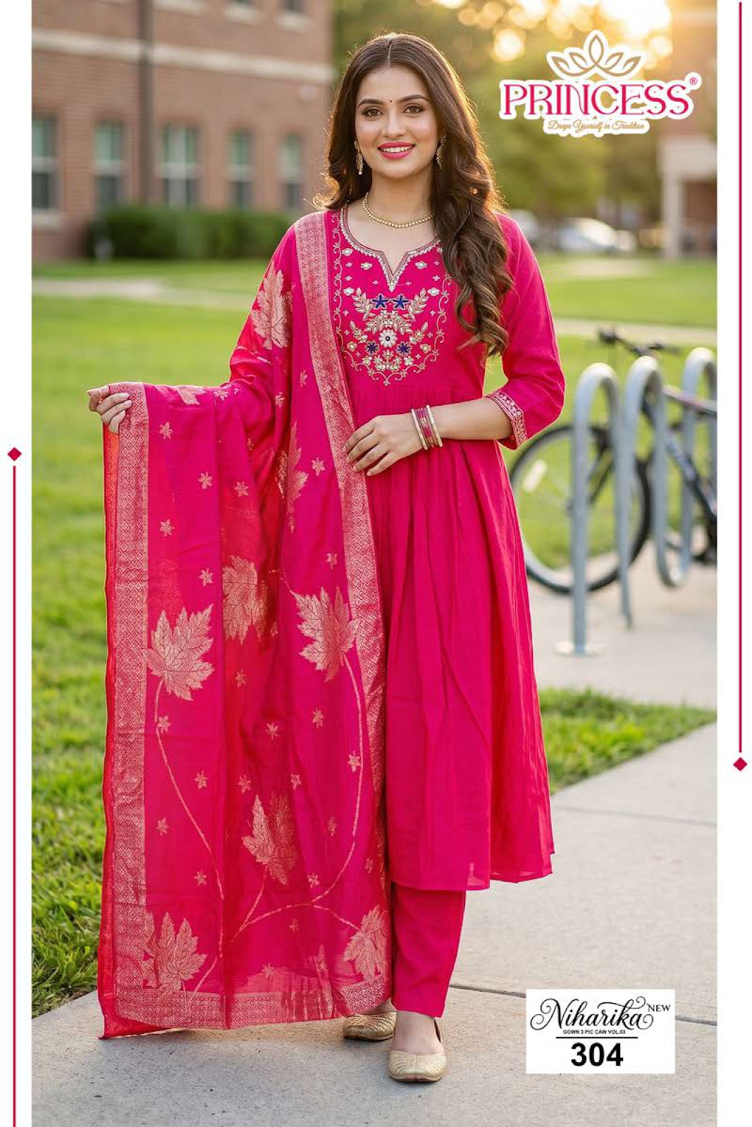 Niharika Vol 3 Princess Creation Vatican Readymade Anarkali Suits Exporter