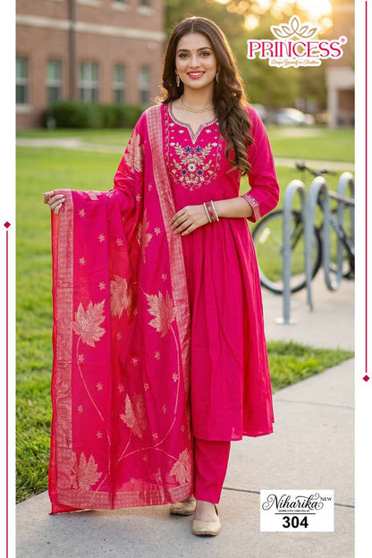 Niharika Vol 3 Princess Creation Vatican Readymade Anarkali Suits Exporter