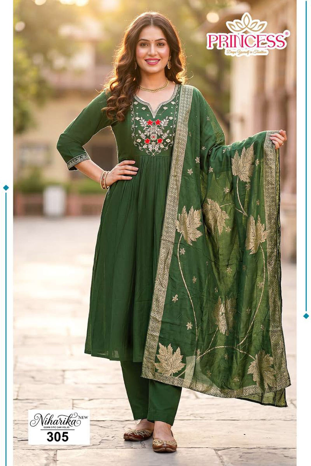 Niharika Vol 3 Princess Creation Vatican Readymade Anarkali Suits Exporter