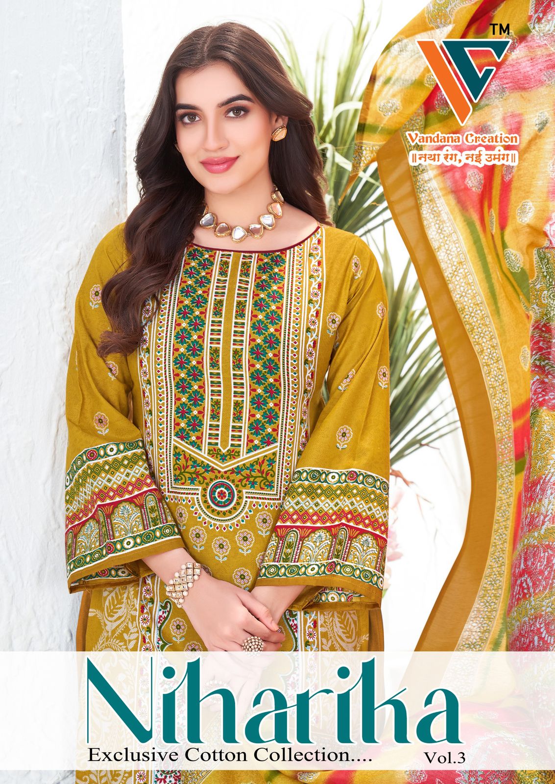Niharika Vol 3 Vandana Creation Cotton Karachi Salwar Suits Exporter