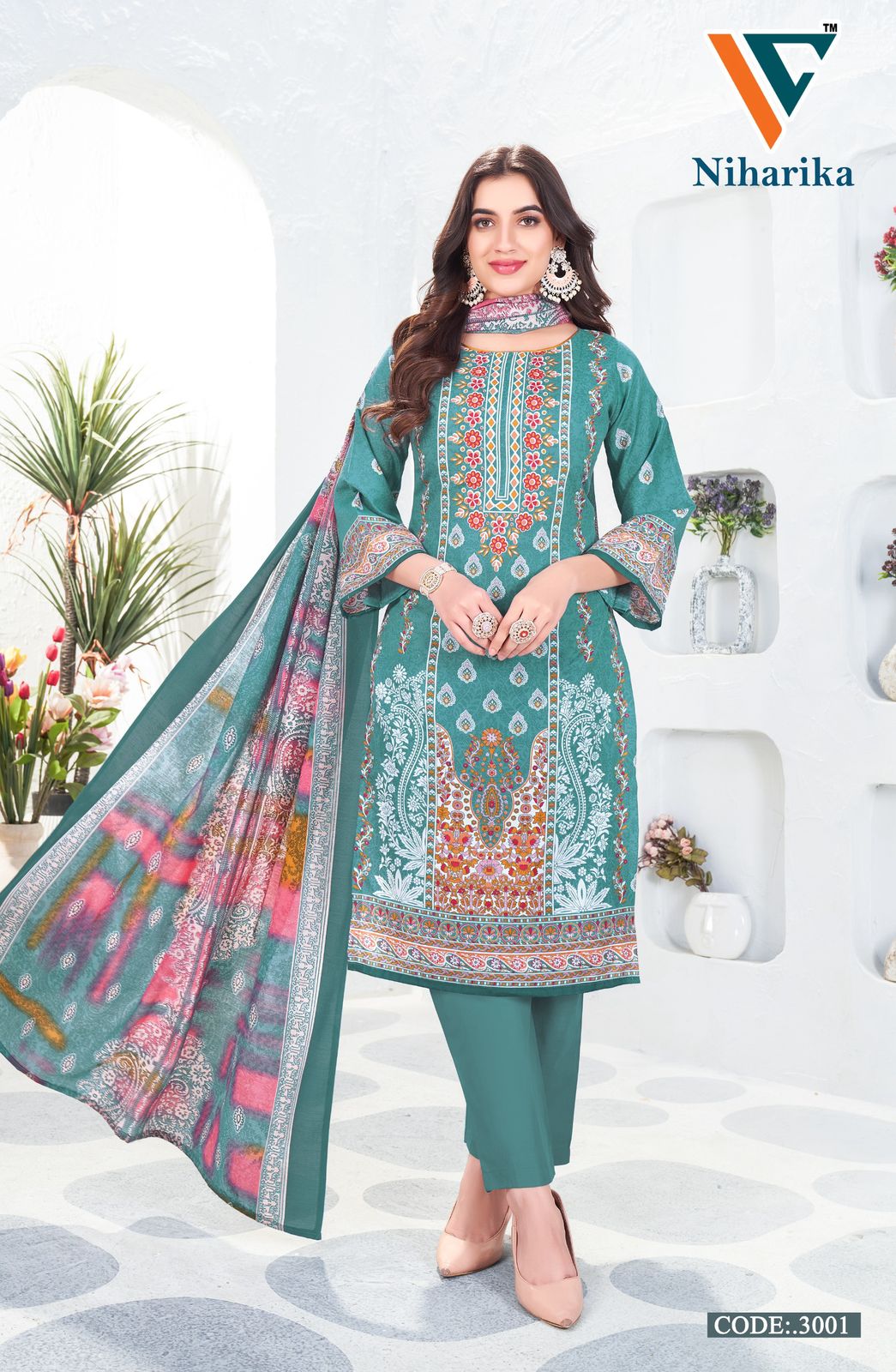 Niharika Vol 3 Vandana Creation Cotton Karachi Salwar Suits Exporter