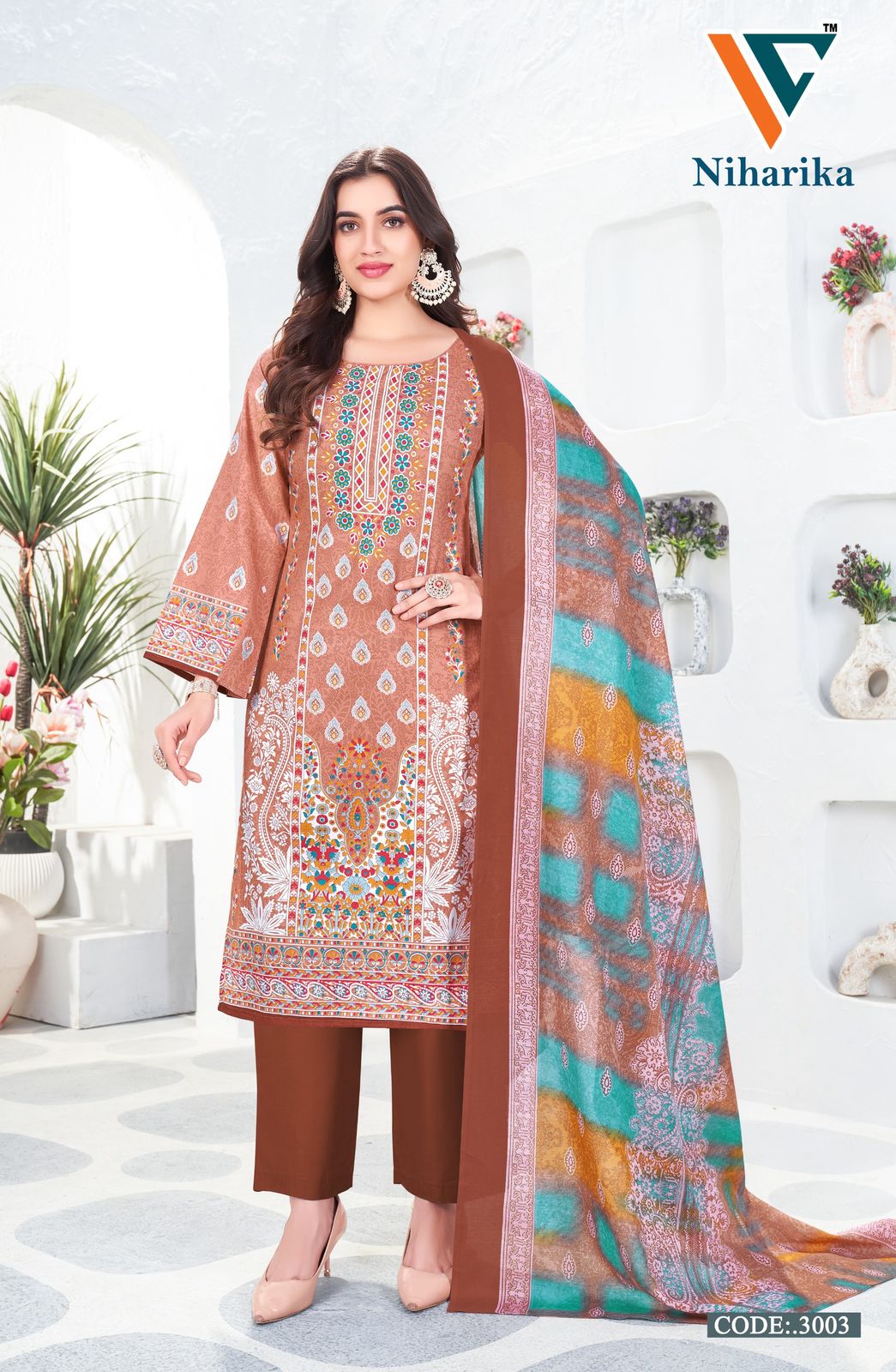 Niharika Vol 3 Vandana Creation Cotton Karachi Salwar Suits Exporter
