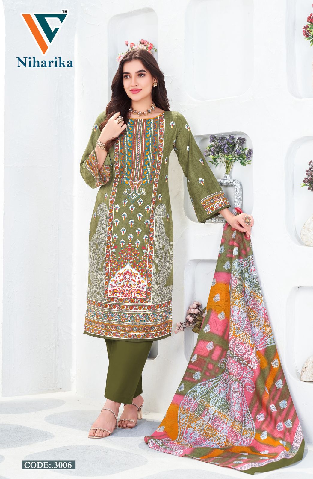 Niharika Vol 3 Vandana Creation Cotton Karachi Salwar Suits Exporter