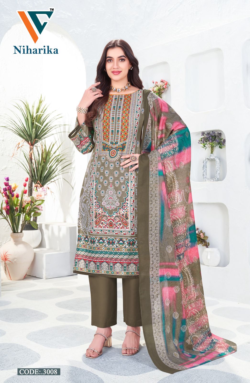Niharika Vol 3 Vandana Creation Cotton Karachi Salwar Suits Exporter