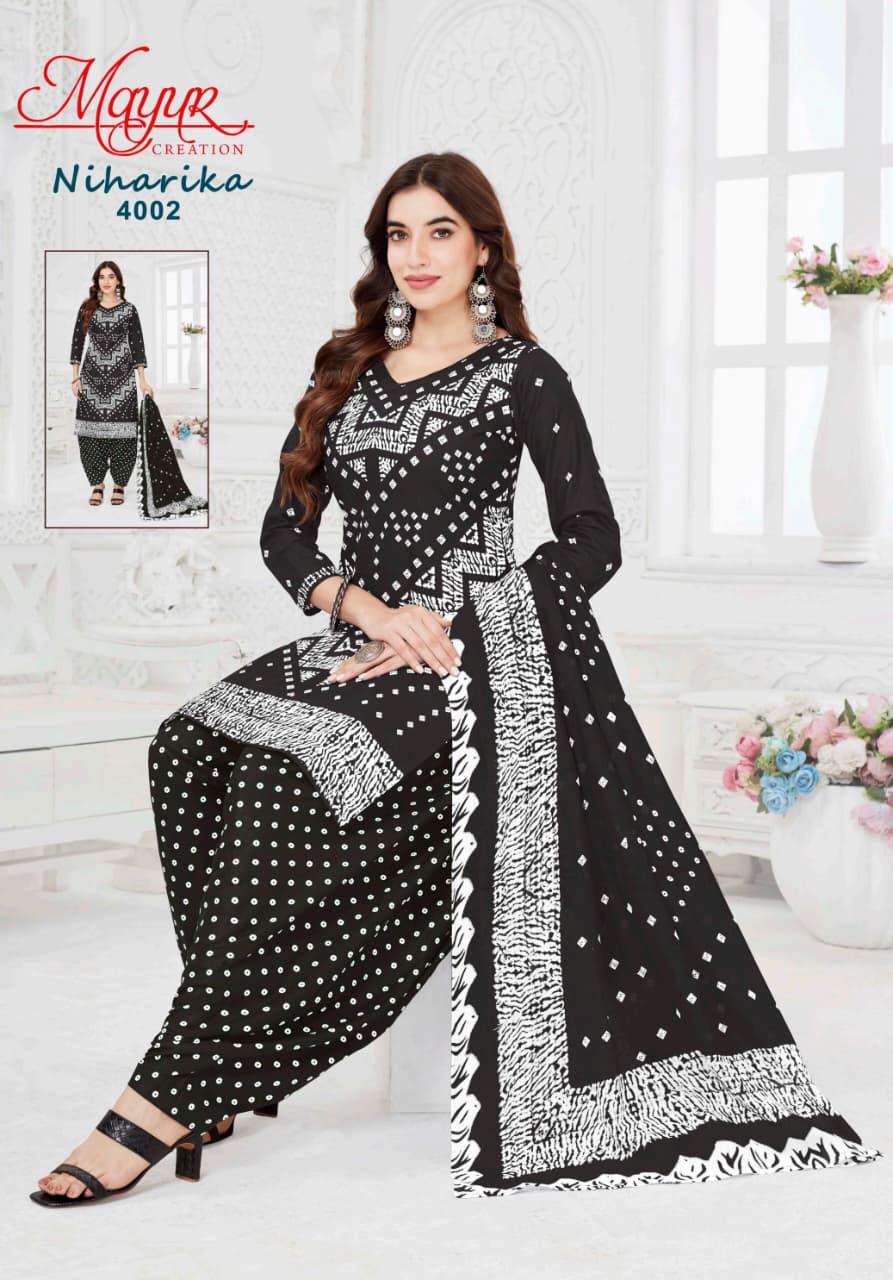 Niharika Vol 4 Mayur Creation Cotton Dress Material Supplier