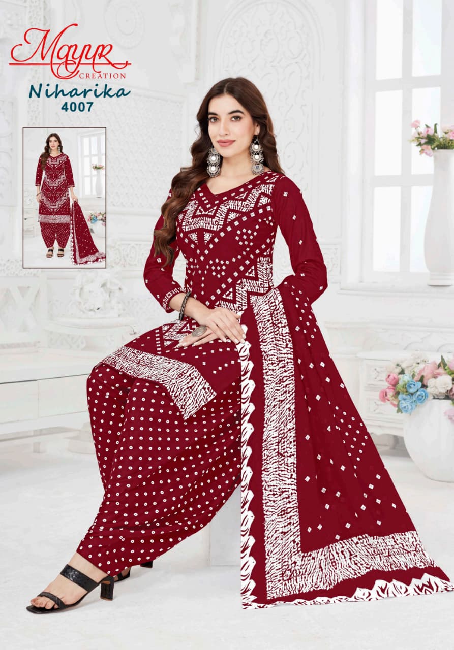 Niharika Vol 4 Mayur Creation Cotton Dress Material Supplier