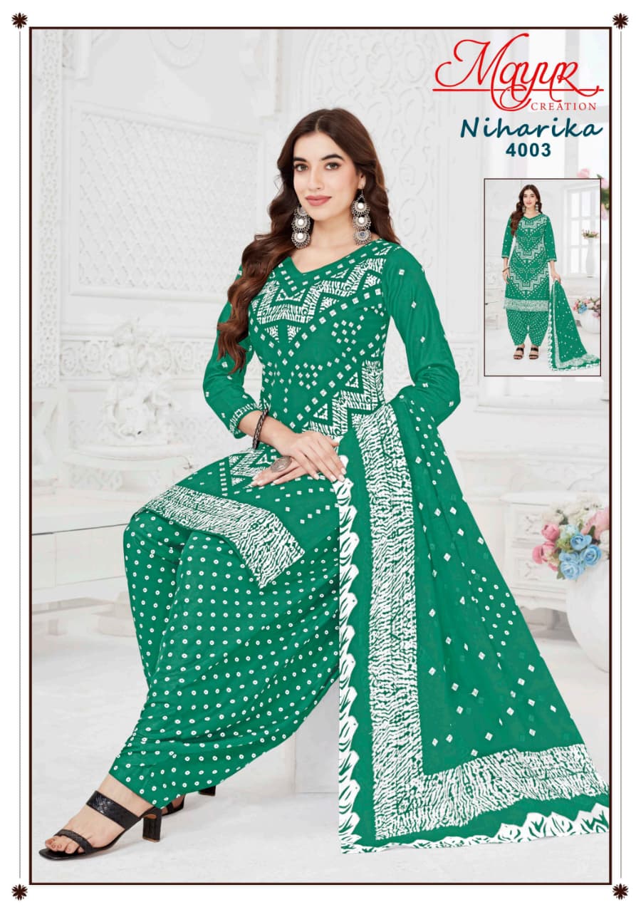Niharika Vol 4 Mayur Creation Cotton Dress Material Supplier