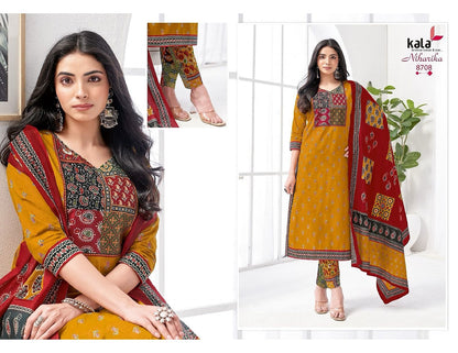 Niharika Vol 5 Kala Readymade Cotton Pant Suits Exporter Gujarat