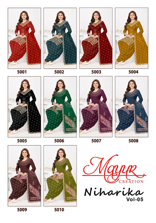 Niharika Vol 5 Mayur Creation Cotton Dress Material Supplier