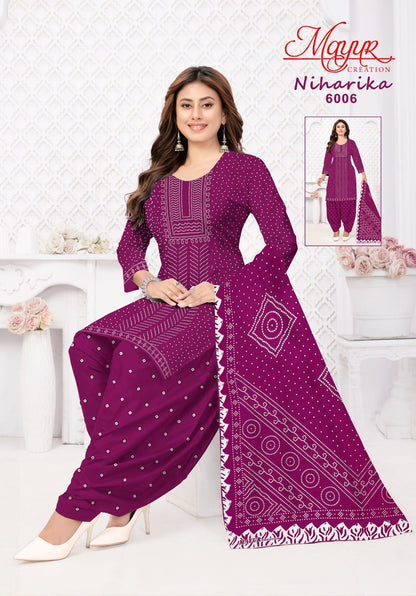 Niharika Vol 6 Mayur Creation Cotton Dress Material Exporter Ahmedabad