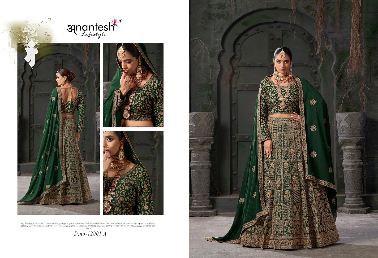 Nikaah The Wedding Vibes Vol 1 Anantesh Georgette Readymade Lehenga Choli Exporter India