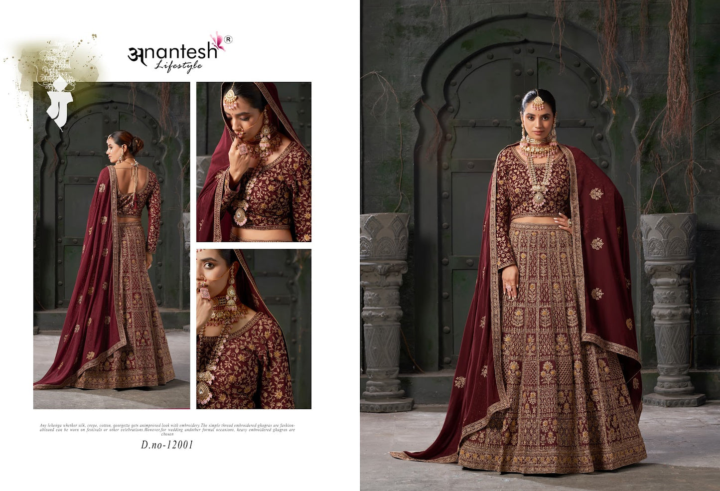 Nikaah The Wedding Vibes Vol 1 Anantesh Georgette Readymade Lehenga Choli Exporter India