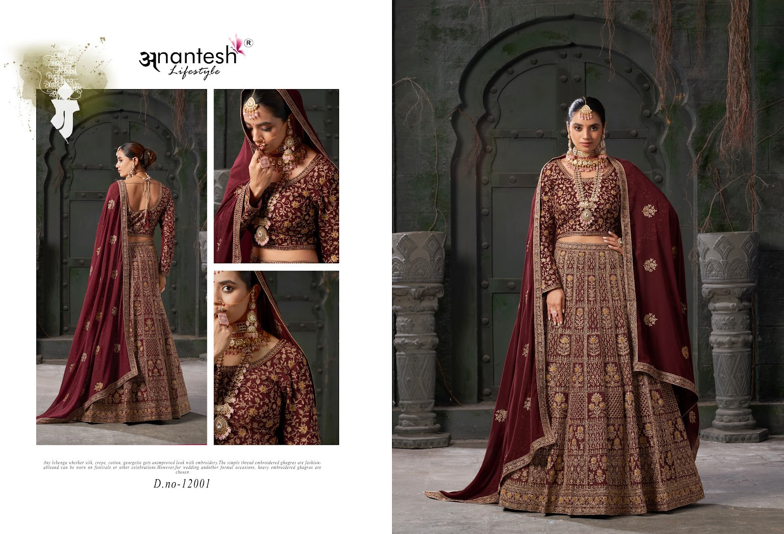 Nikaah The Wedding Vibes Vol 1 Anantesh Georgette Readymade Lehenga Choli Exporter India