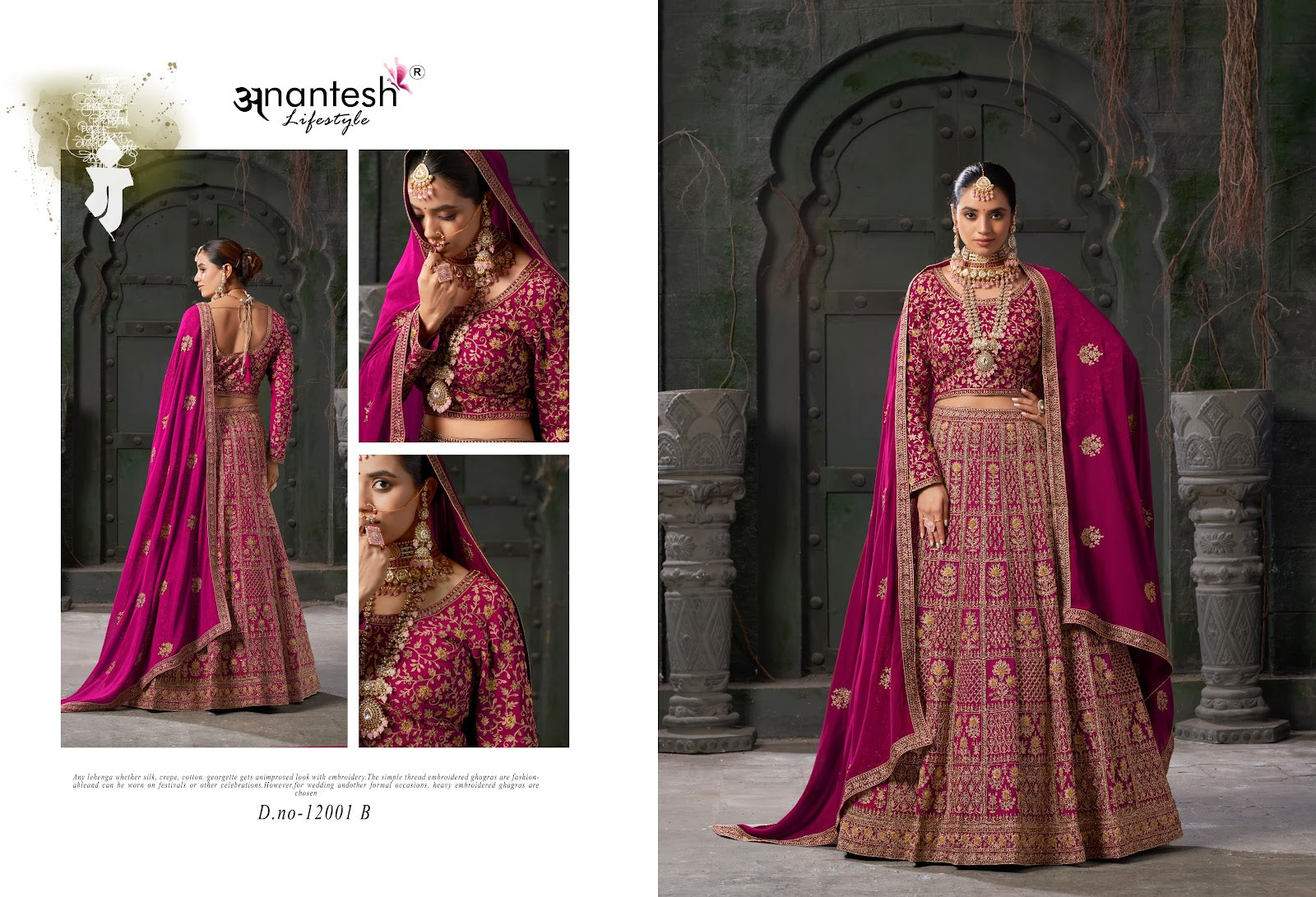 Nikaah The Wedding Vibes Vol 1 Anantesh Georgette Readymade Lehenga Choli Exporter India