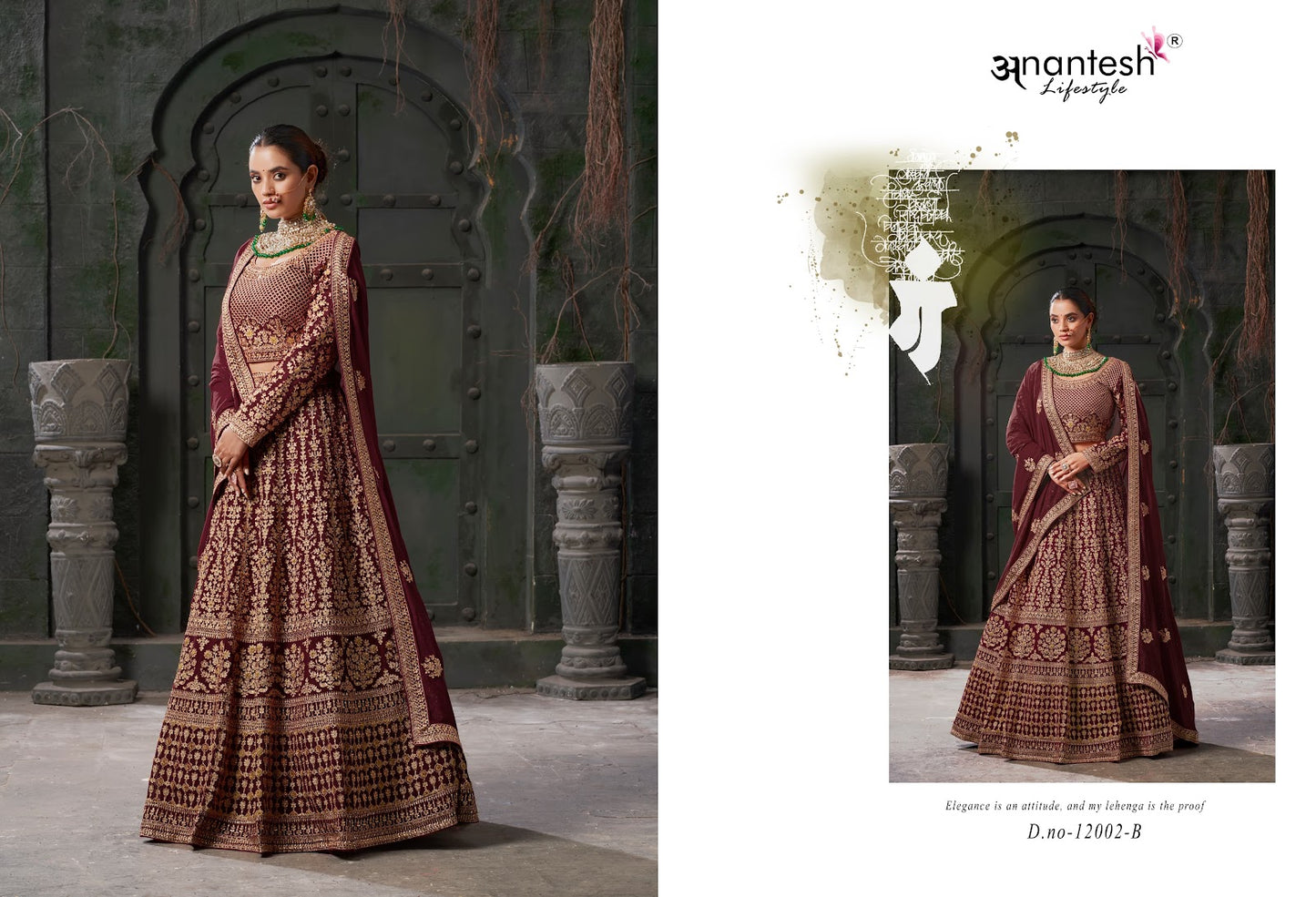 Nikaah The Wedding Vibes Vol 1 Anantesh Georgette Readymade Lehenga Choli Exporter India