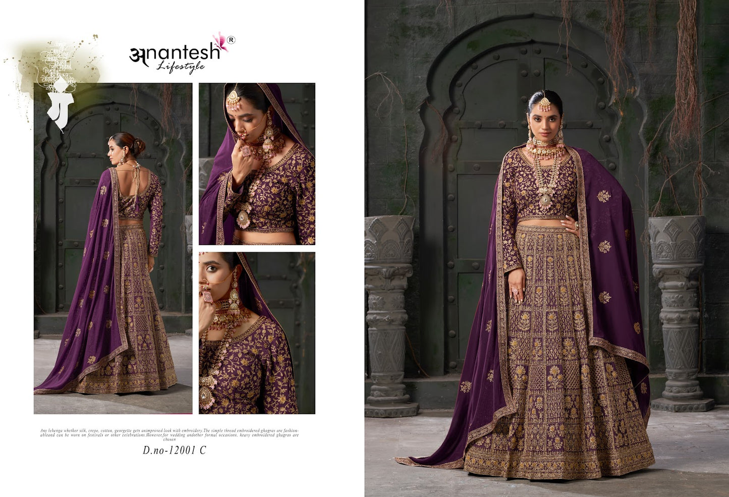 Nikaah The Wedding Vibes Vol 1 Anantesh Georgette Readymade Lehenga Choli Exporter India