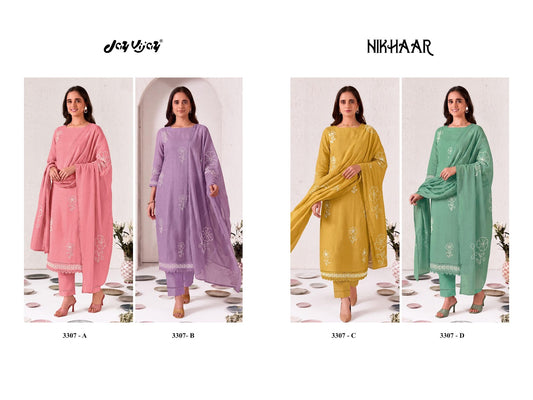 Nikhaar 3307 Jay Vijay Pant Style Suits Wholesaler