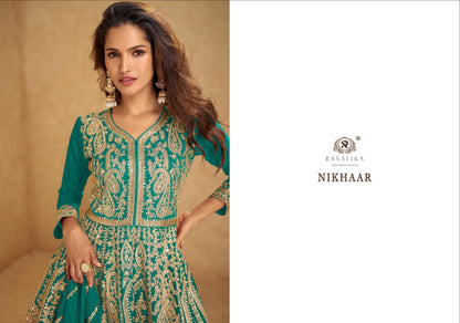 Nikhaar Rasalika Chinnon Silk Readymade Lehenga Choli Wholesale