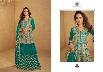 Nikhaar Rasalika Chinnon Silk Readymade Lehenga Choli Wholesale