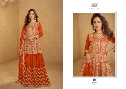 Nikhaar Rasalika Chinnon Silk Readymade Lehenga Choli Wholesale