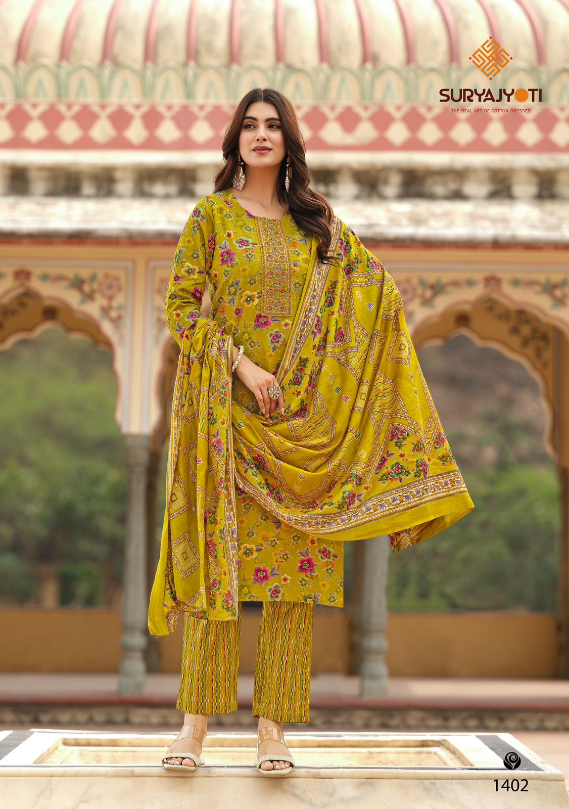 Nikhaar Vol 14 Suryajyoti Readymade Cotton Pant Suits Supplier Ahmedabad